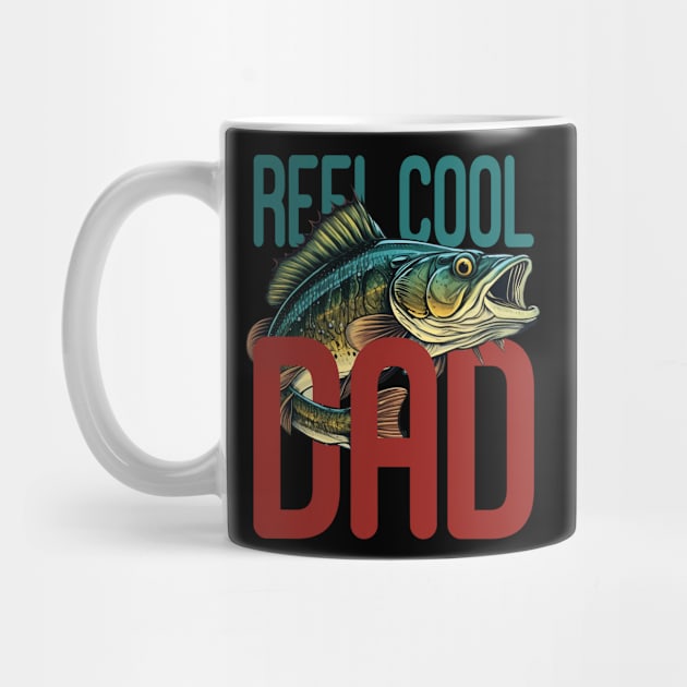 Reel Cool Dad Fisherman Daddy Father's Day Gifts Fishing by The Design Catalyst